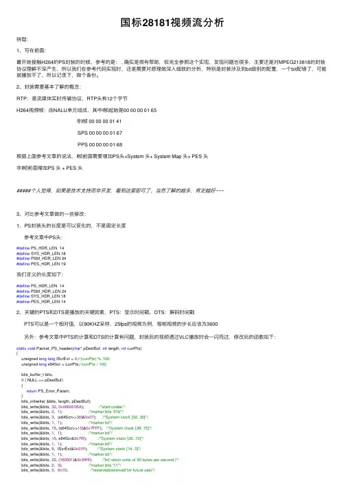 国标28181视频流分析