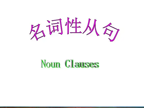 名词性从句_语法讲解