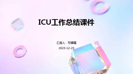 ICU工作总结课件