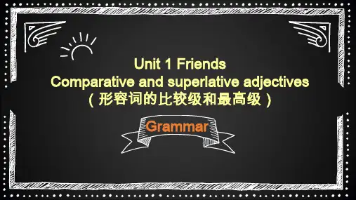 牛津译林版八年级上册Unit1Friends Grammar比较级最高级课件(共13张PPT)