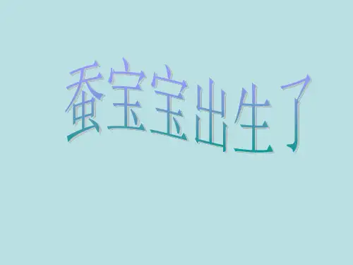 三年级下册科学课件1-蚕宝宝出生了_湘教版(三起) (共8张PPT)