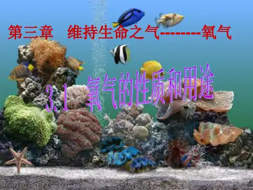 3.1氧气的性质和用途 课件