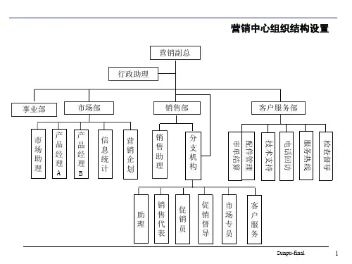 北京XXX电器XX战略咨询营销组织结构设计课件