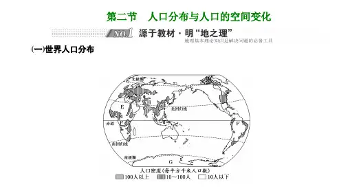 高考地理总复习 第6章 人 口 第二节 人口分布与人口的空间变化