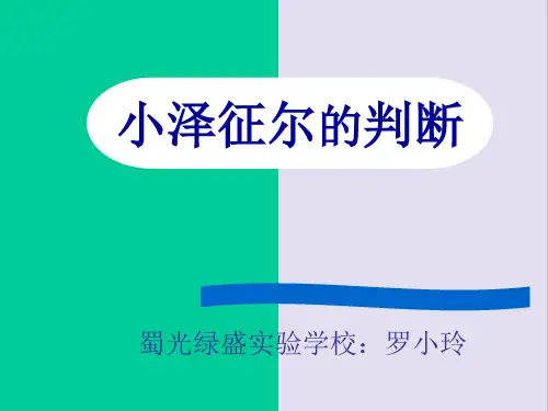 s版语文四上 小泽征尔的判断 ppt课件PPT