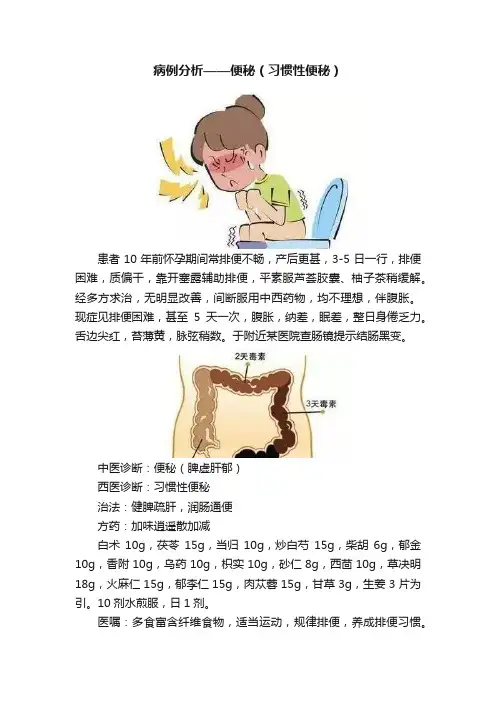 病例分析——便秘（习惯性便秘）