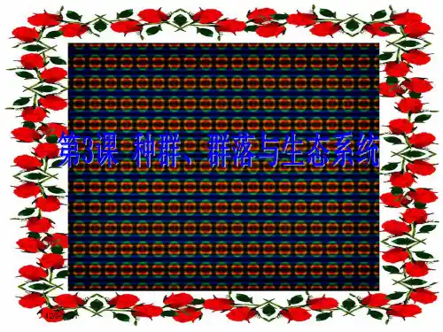 中考科学基础复习 第3课 种群、群类与生态系统自然科学课件