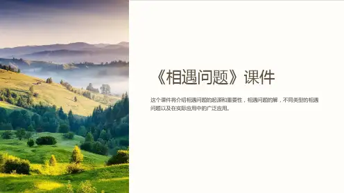 《相遇问题》课件