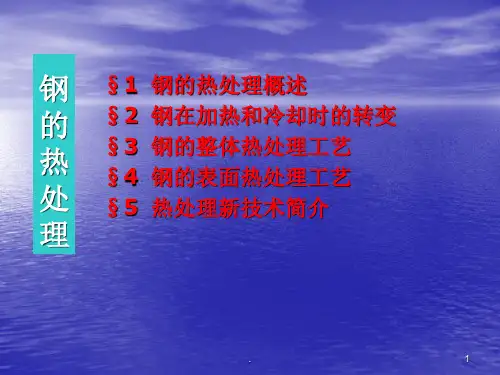 钢的热处理PPT课件