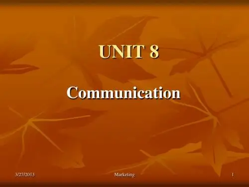 Communication(沟通课程)