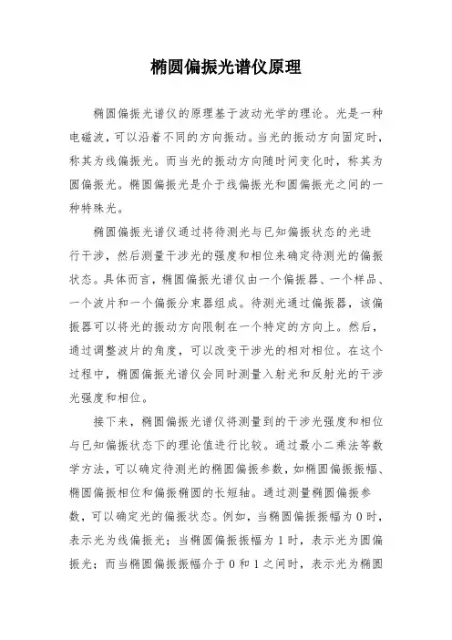 椭圆偏振光谱仪原理
