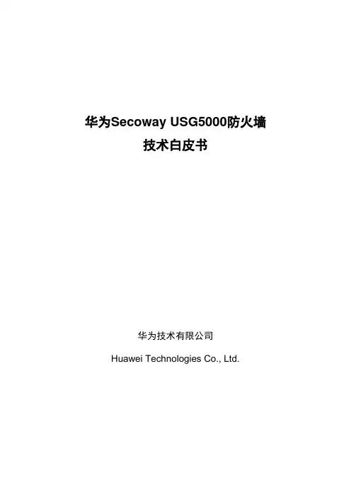 Secoway USG5000 技术白皮书
