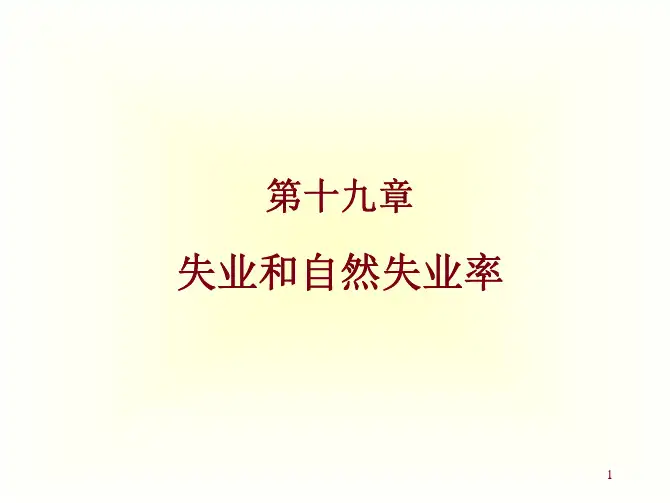 失业和自然失业率-经济学原理-课件-19