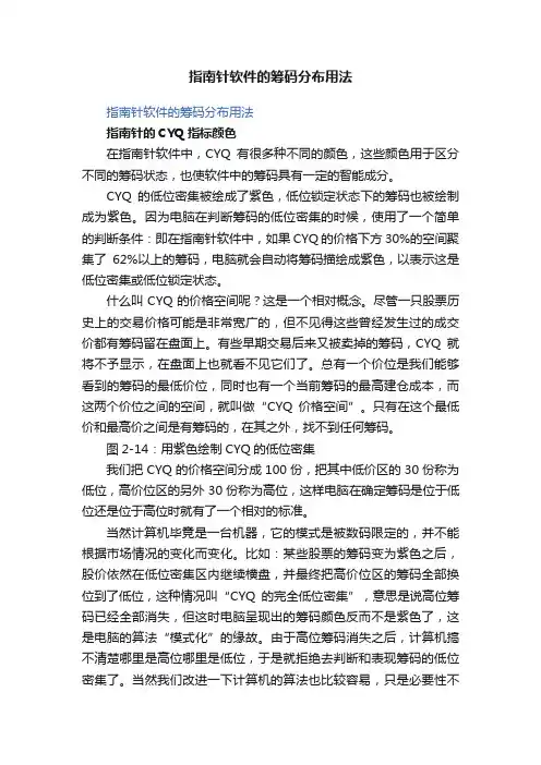 指南针软件的筹码分布用法