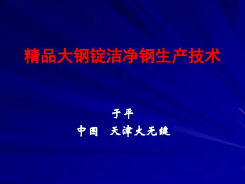 精品大钢锭洁净钢生产技术