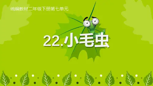 部编版二年级下册语文《小毛虫》PPT优质课件