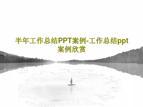 半年工作总结PPT案例-工作总结ppt案例欣赏共38页