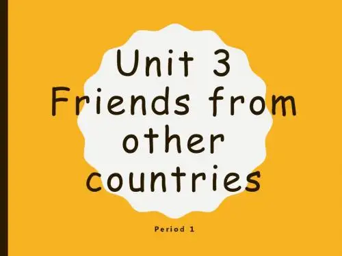 牛津上海英语七年级上册 Unit3Period 1(共18张PPT)
