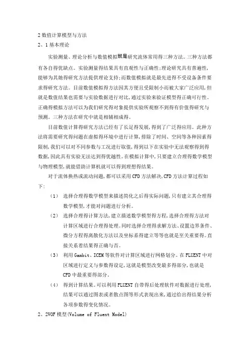 VOF模型介绍