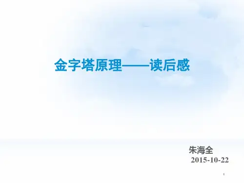 金字塔原理_读后感ppt课件