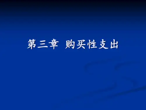 第三章购买性支出-PPT课件
