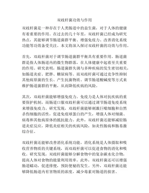 双歧杆菌功效与作用