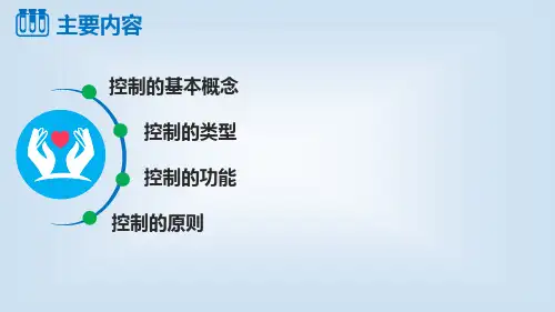 41控制的概述护理管理学