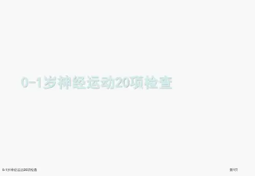 0-1岁神经运动20项检查