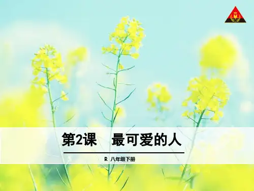 历史八年级下册  《最可爱的人》