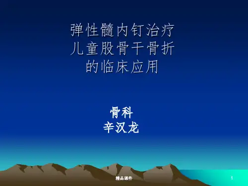 儿童股骨干骨折精选ppt