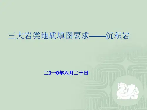 三大岩类地质填图要求1——沉积岩