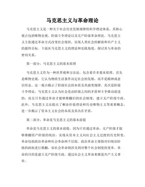 马克思主义与革命理论