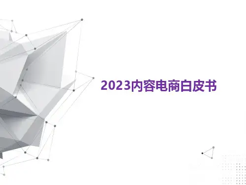 2023内容电商白皮书