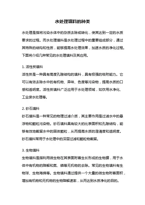 水处理填料的种类