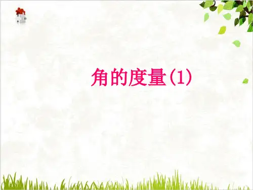 人教版数学七年级上册角的度量优秀PPTppt