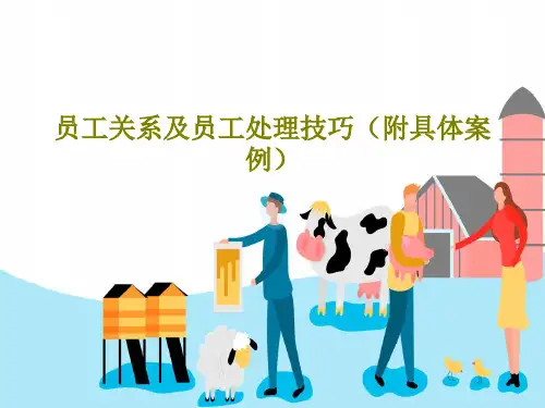 员工关系及员工处理技巧(附具体案例)PPT29页