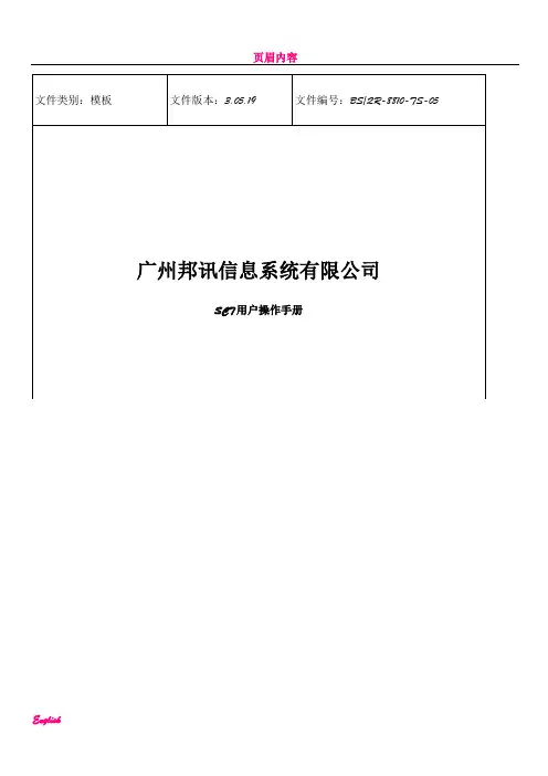 SCT用户操作手册---V3.05.19讲解