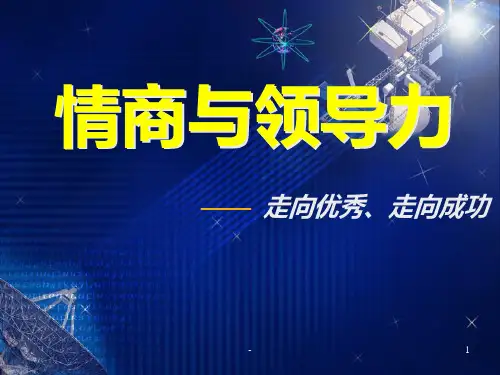 情商与领导力PPT课件