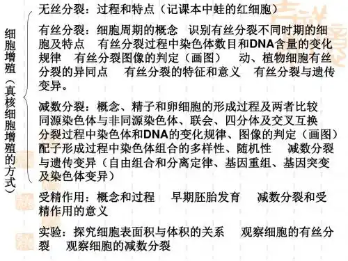 高中生物课件 细胞增殖与受精作用.ppt
