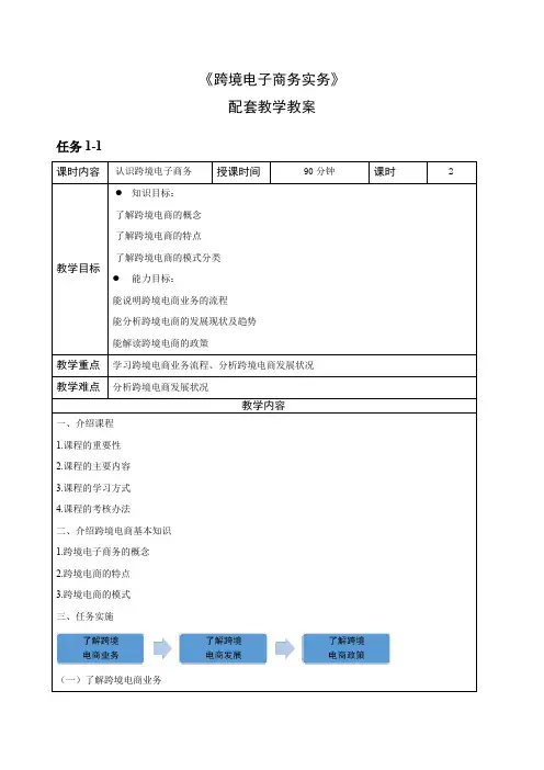 跨境电子商务实务-教案