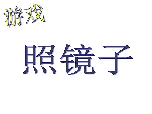 平面镜成像特点课件