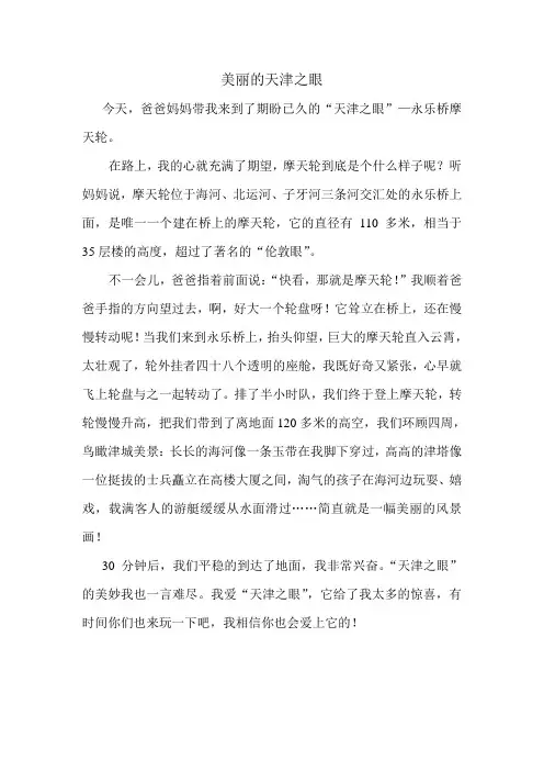 美丽的天津之眼