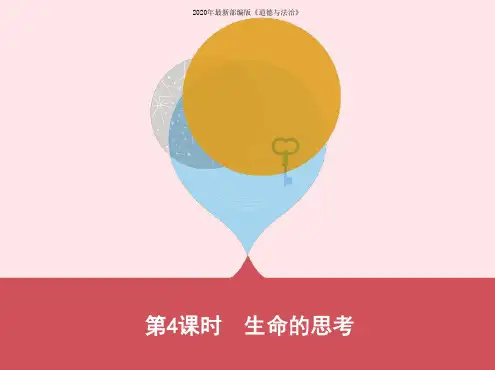 河南省2020年中考道德与法治总复习第4课时生命的思考课件