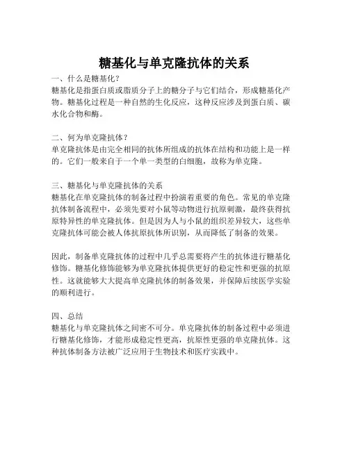 糖基化与单克隆抗体的关系