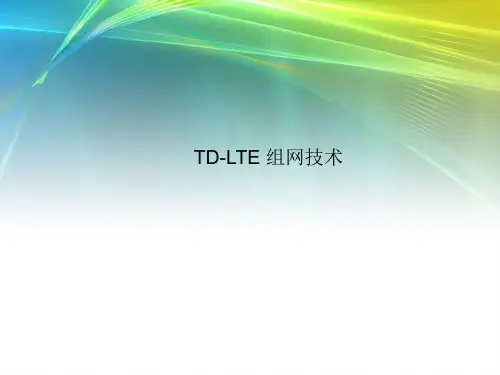 4G(TD-LTE)组网技术