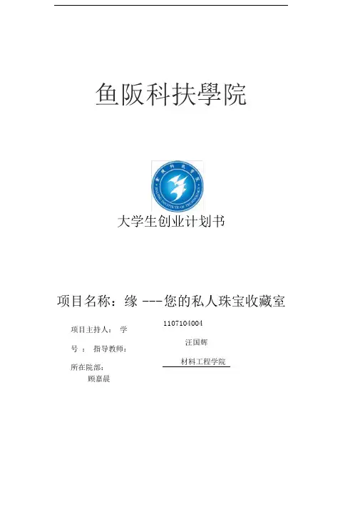 珠宝创业计划