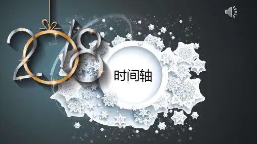 高端大气商务风时间轴PPT模板课件