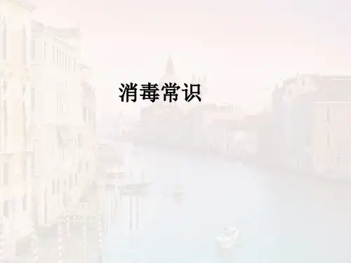 消毒常识ppt课件