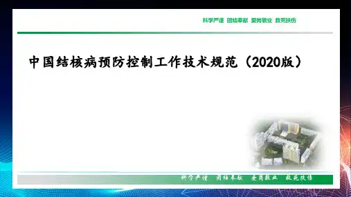 肺结核患者治疗2020版解读