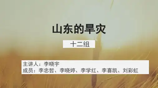 山东的旱灾1